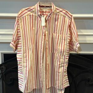 Striped women’s Shirt - Red and White